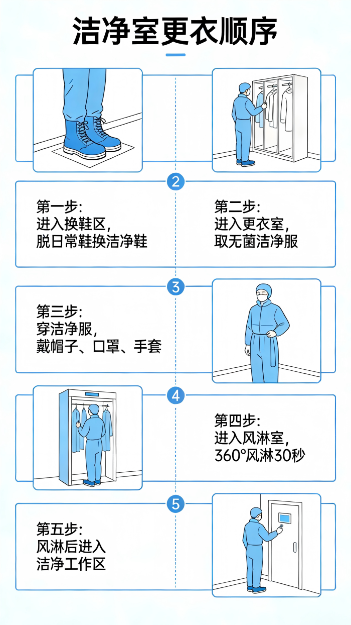 洁净室更衣