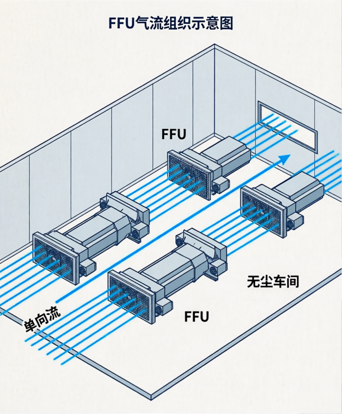 恒辉净化FFU气流组织